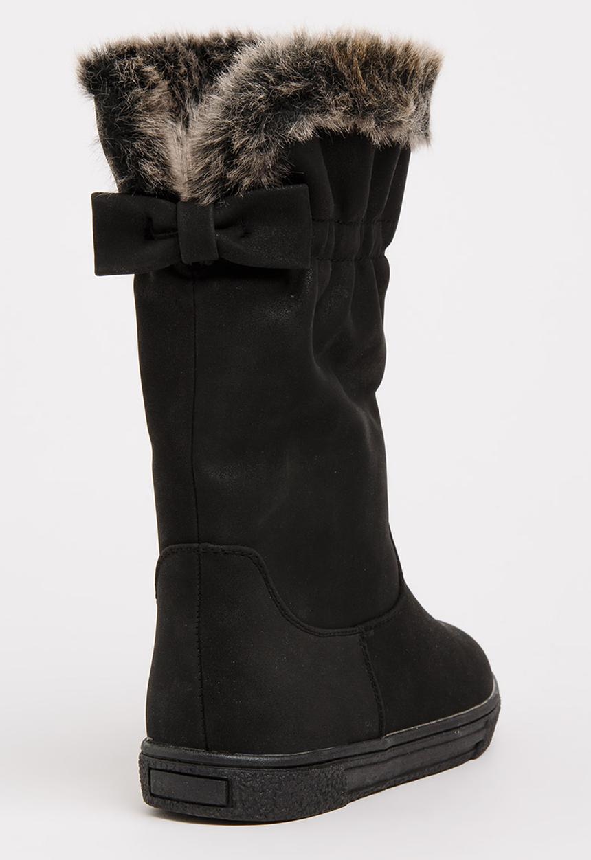 Rock & Co. - Boot with Fur Trim Black