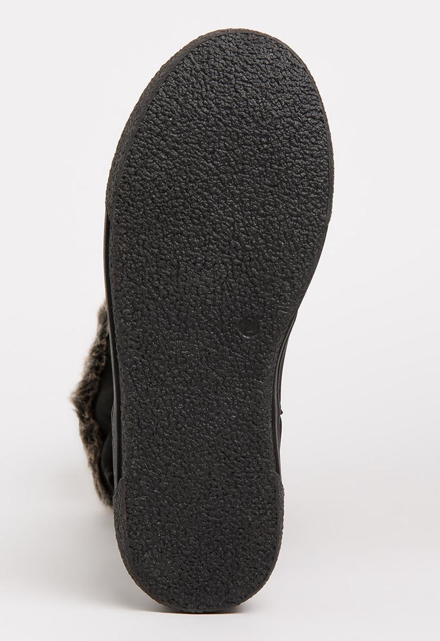 Rock & Co. - Boot with Fur Trim Black