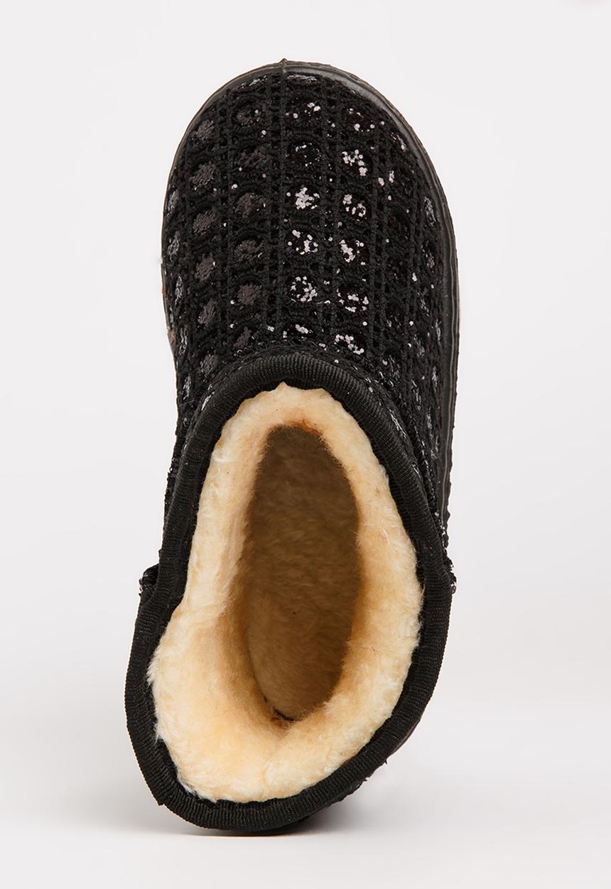 Pop Candy - Foil Print Boot Black