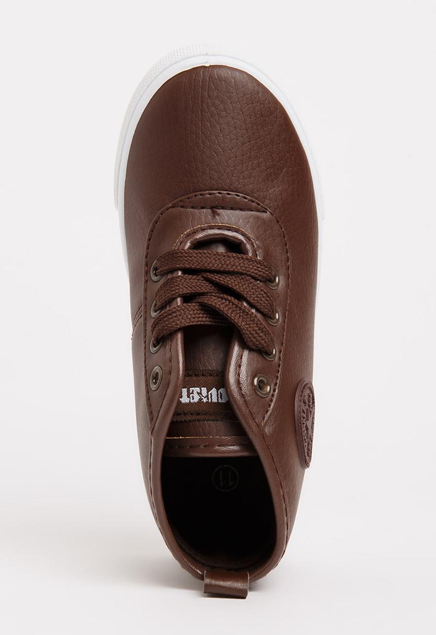 SOVIET - Callista Hi Cut Sneaker Brown