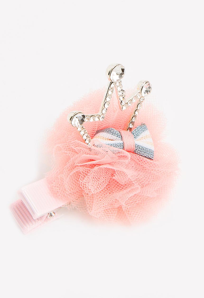 Pop Candy - Pom Pom Hair Clip Mid Pink