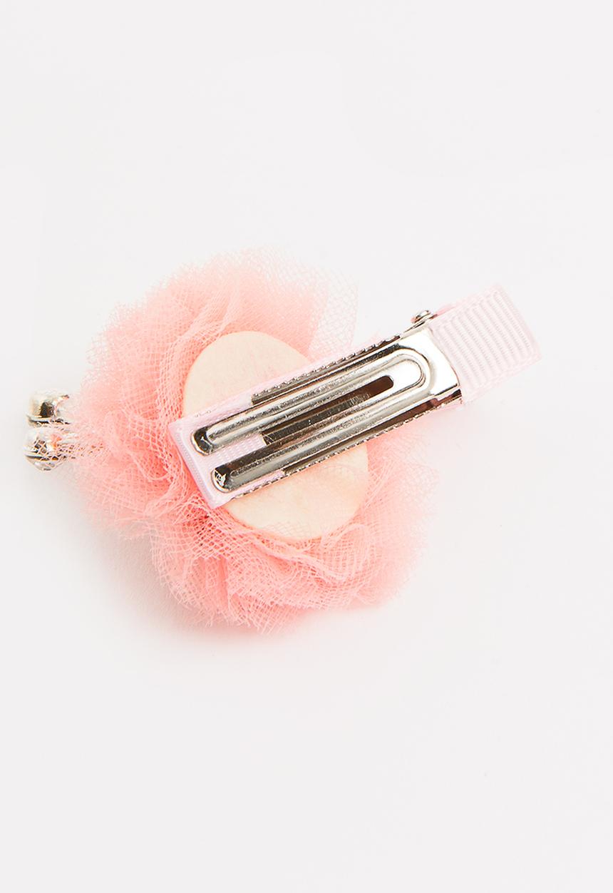 Pop Candy - Pom Pom Hair Clip Mid Pink