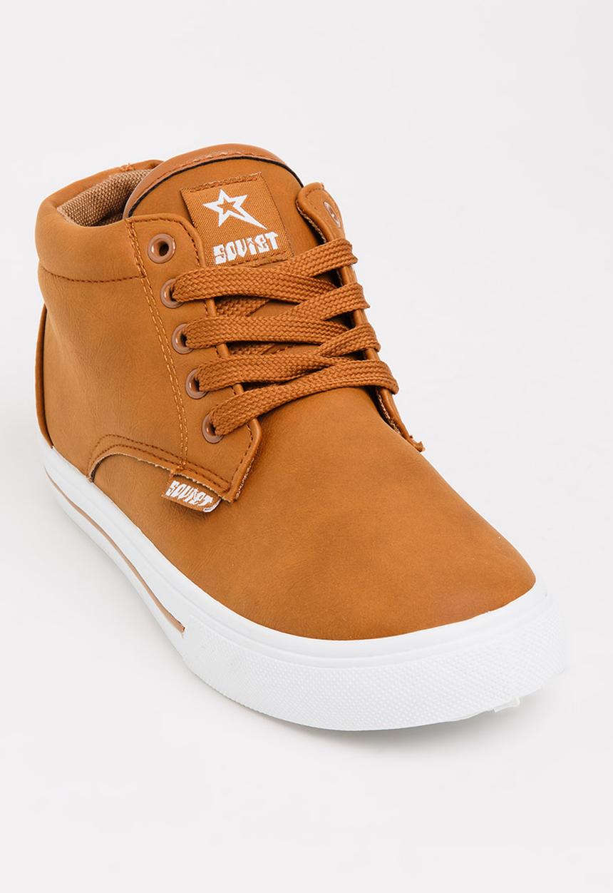 SOVIET - Clyde Hi Cut Sneaker Tan