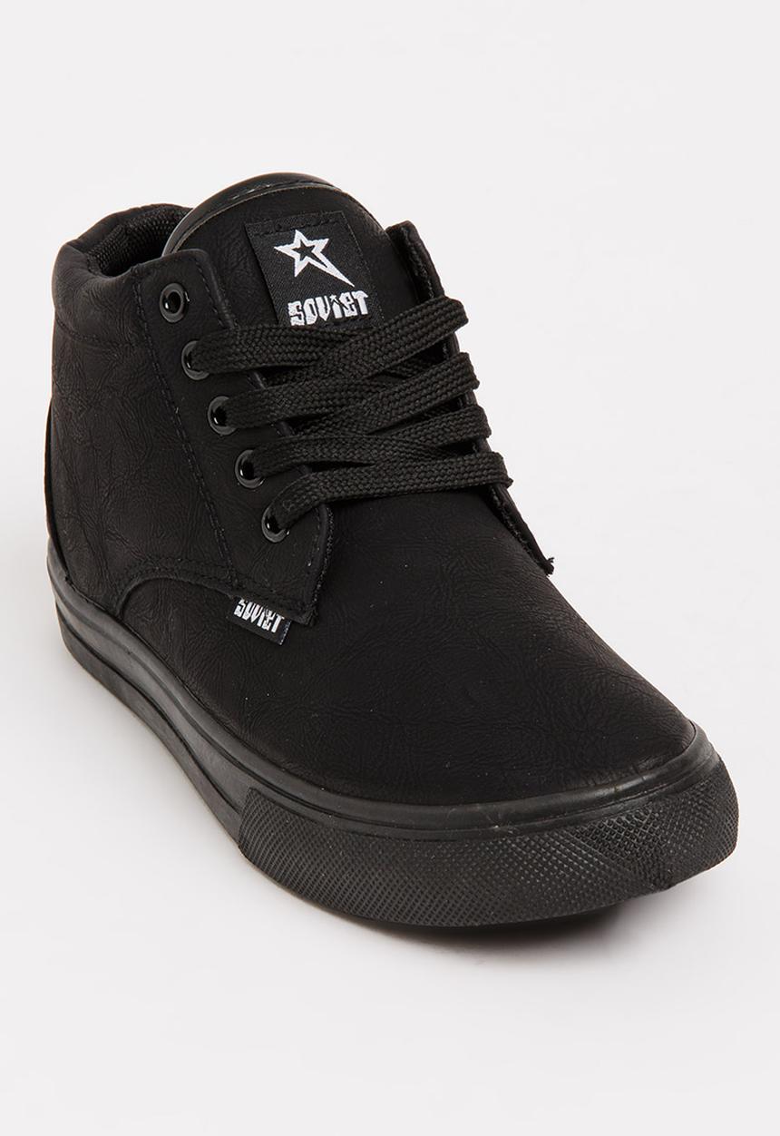 SOVIET - Clyde Hi Cut Sneaker Mono Black