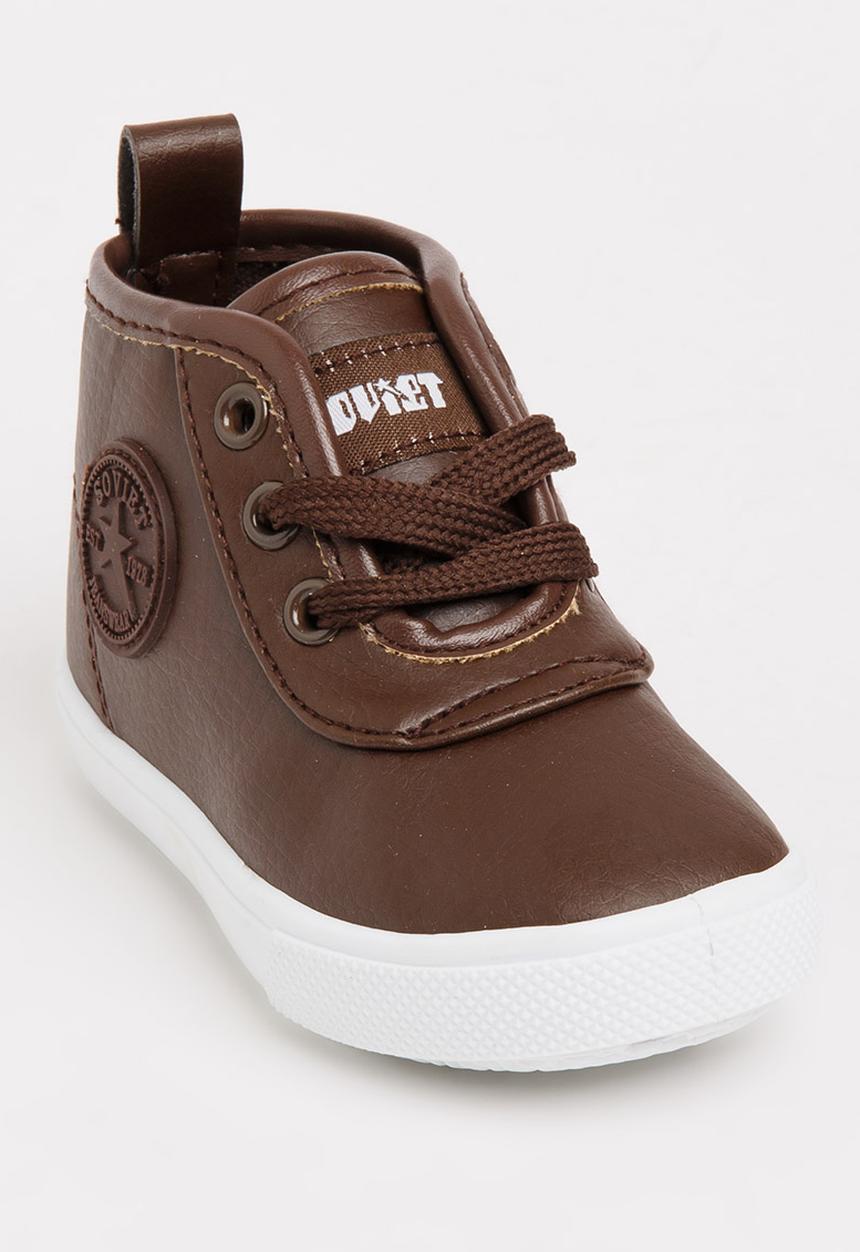 SOVIET - Callista Hi Cut Sneaker Brown