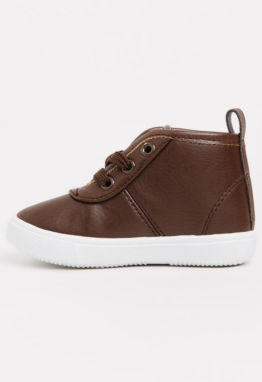 SOVIET - Callista Hi Cut Sneaker Brown