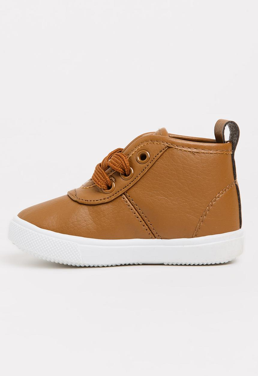 SOVIET - Callista Hi Cut Sneaker Tan