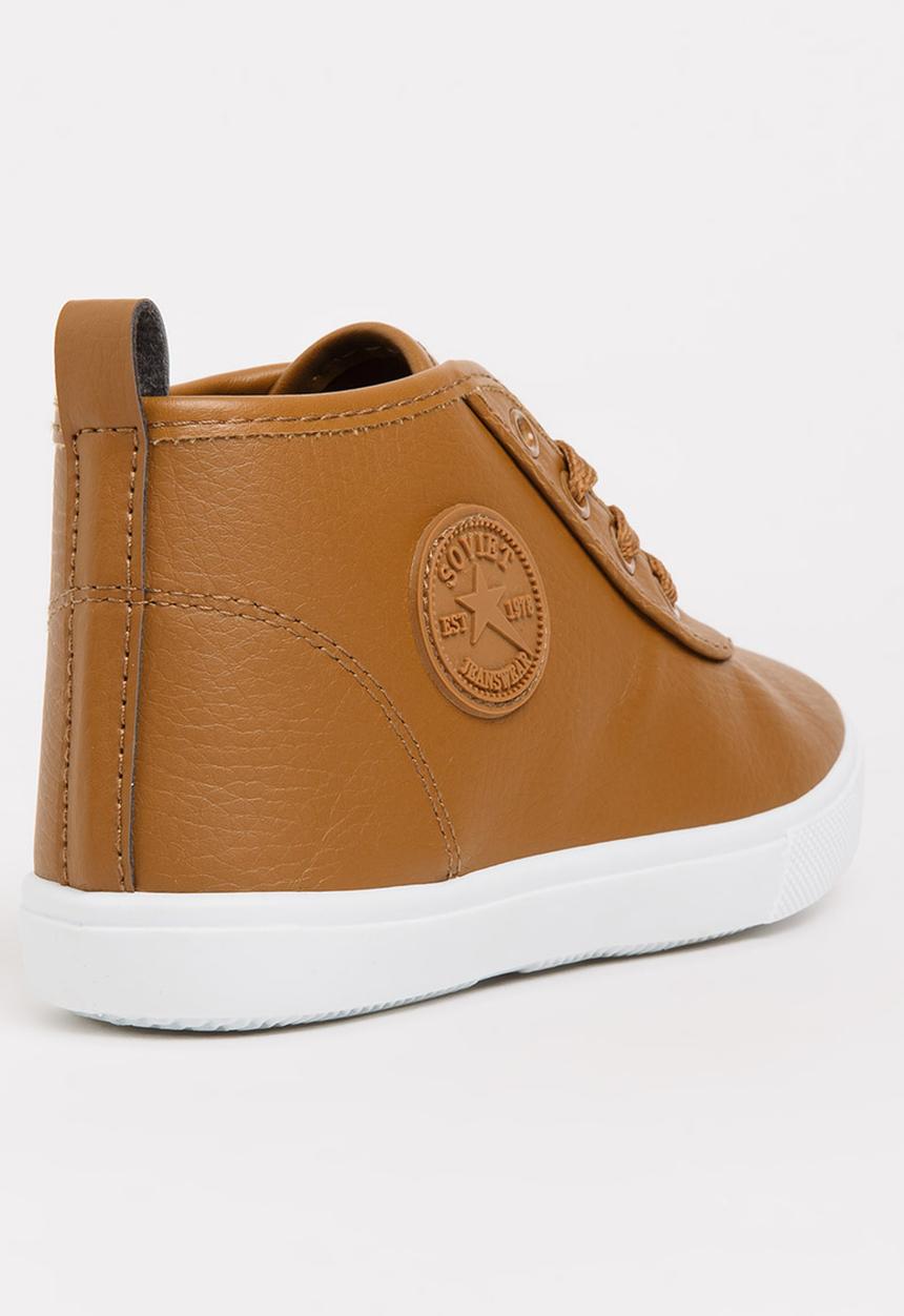 SOVIET - Callista Hi Cut Sneaker Tan