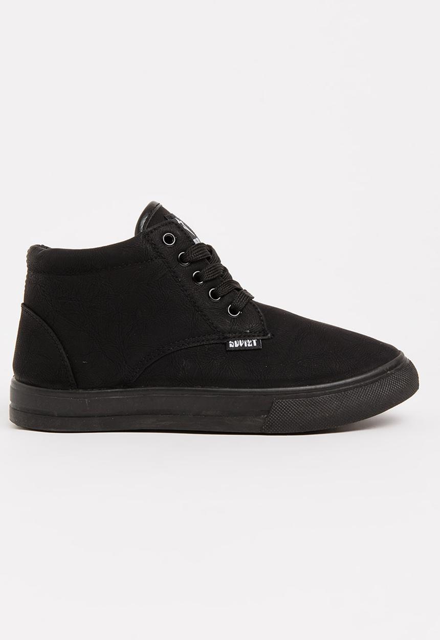 SOVIET - Clyde Hi Cut Sneaker Mono Black