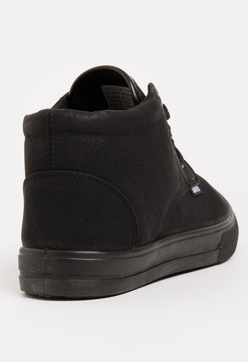 SOVIET - Clyde Hi Cut Sneaker Mono Black