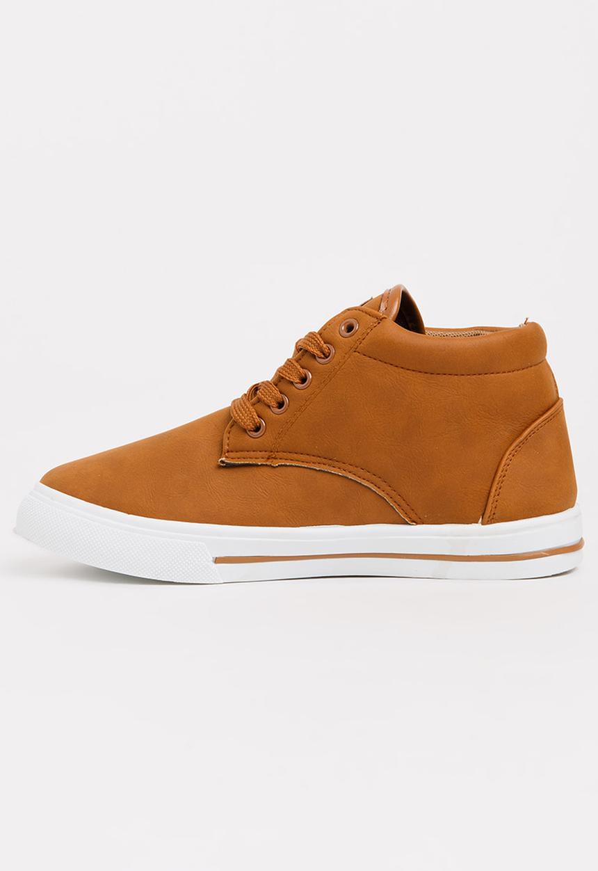 SOVIET - Clyde Hi Cut Sneaker Tan