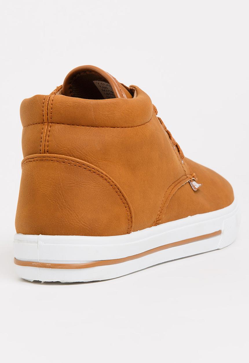SOVIET - Clyde Hi Cut Sneaker Tan