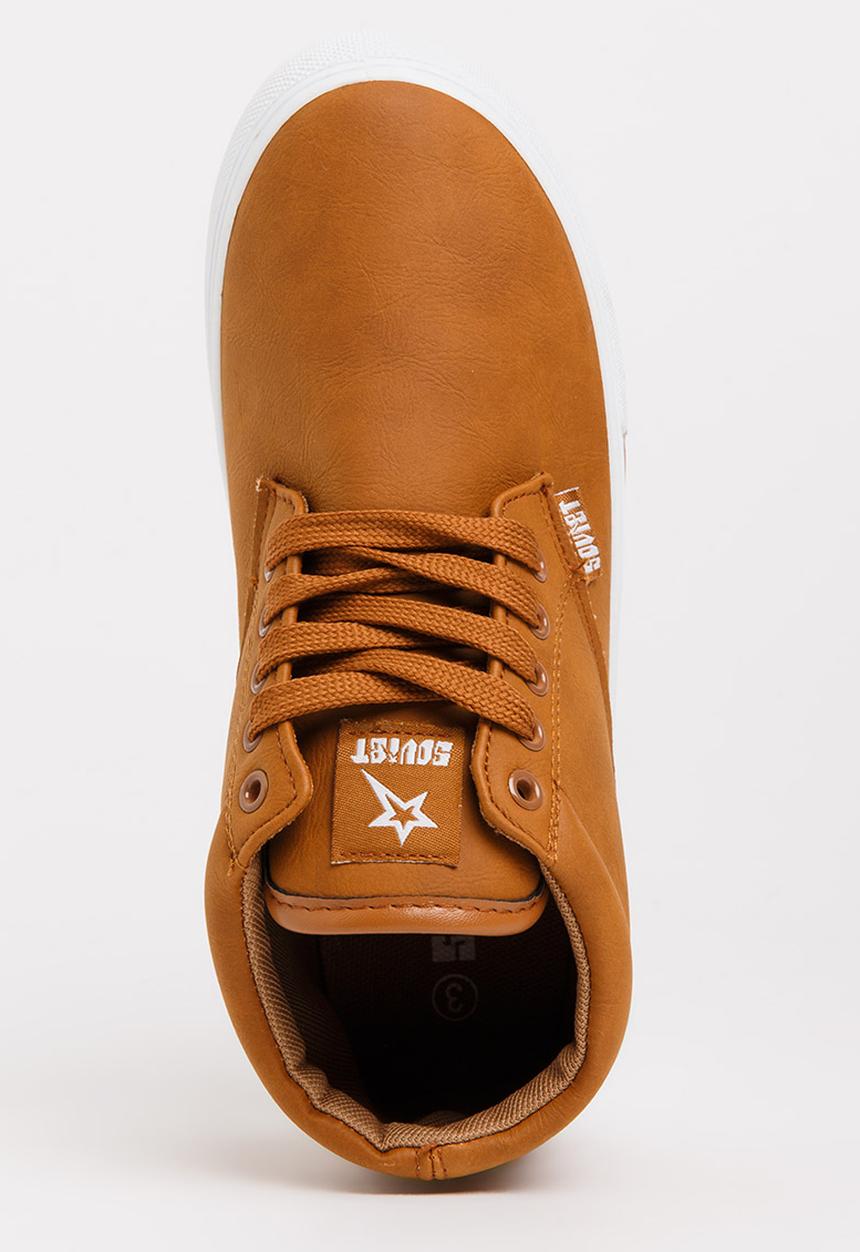 SOVIET - Clyde Hi Cut Sneaker Tan