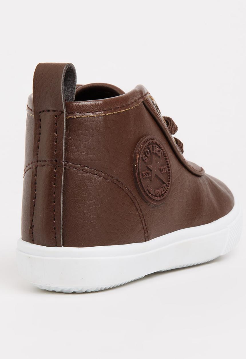 SOVIET - Callista Hi Cut Sneaker Brown