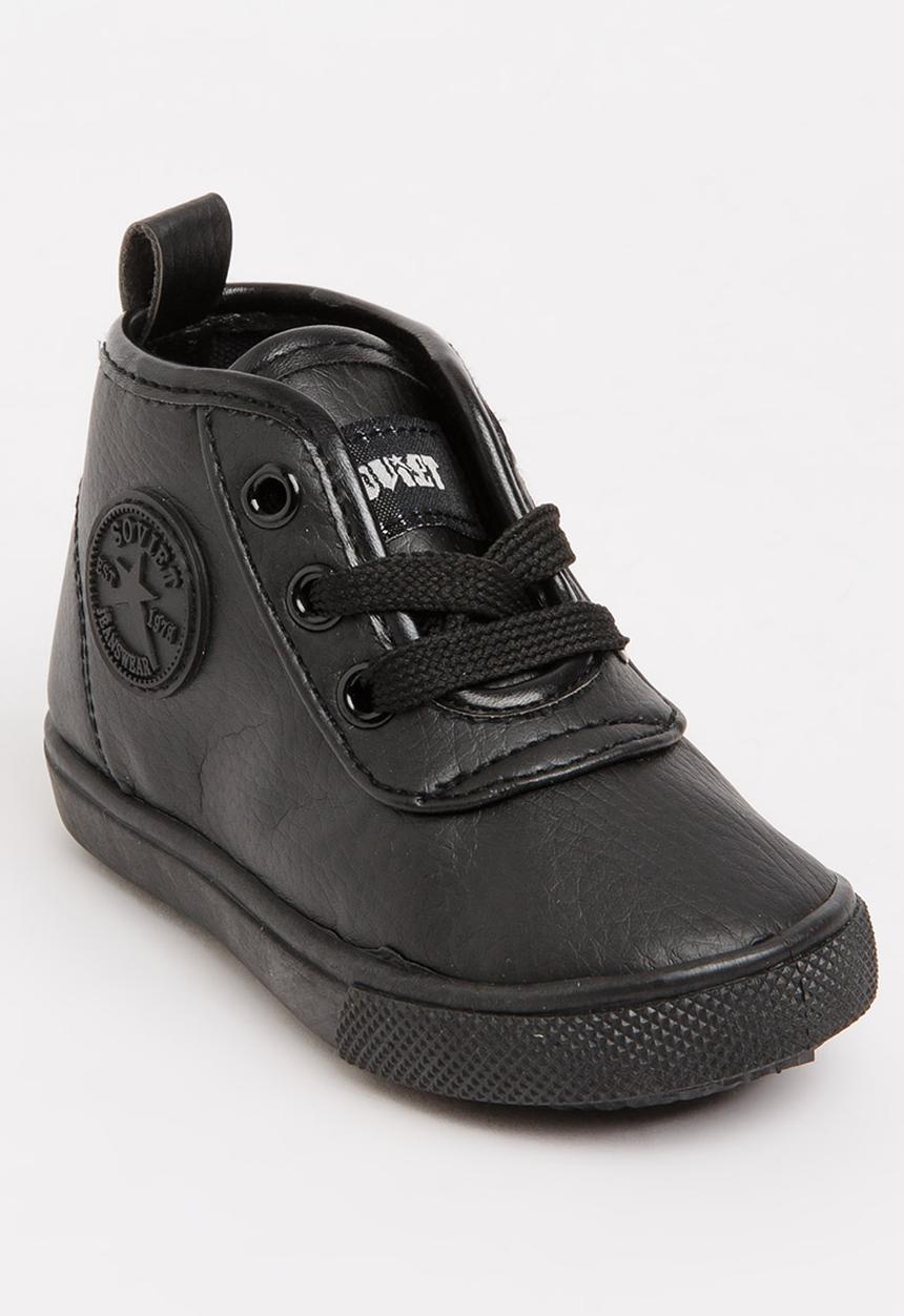SOVIET - Callista Hi Cut Sneaker Mono Black
