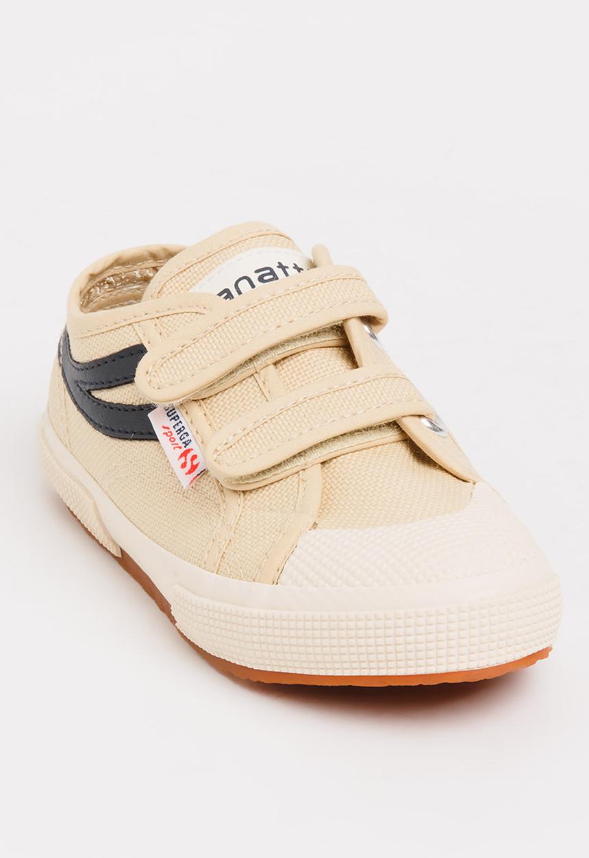 SUPERGA - Velcro strap sneaker - cream