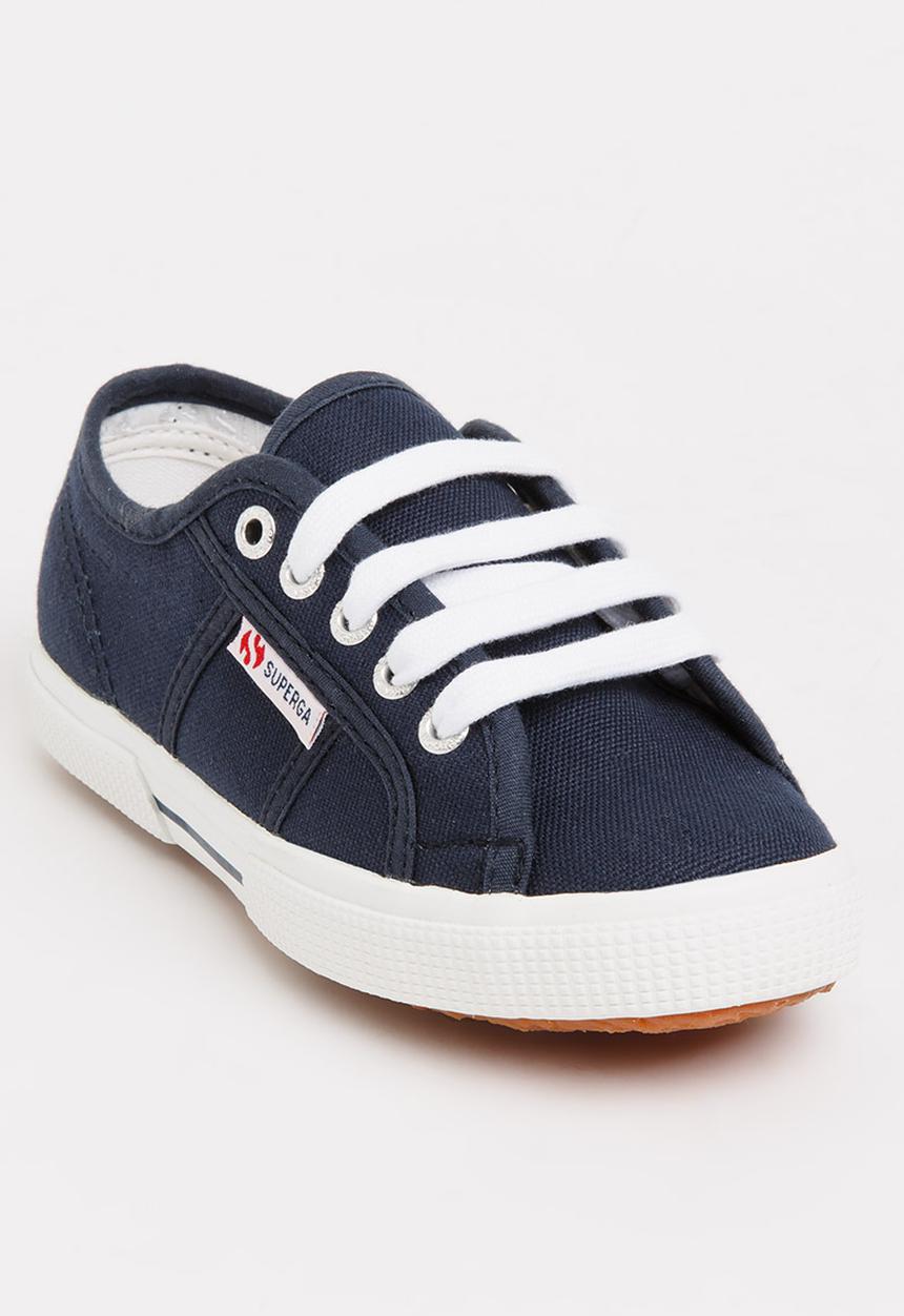 SUPERGA - Classic Slim  lace Up Sneaker Blue
