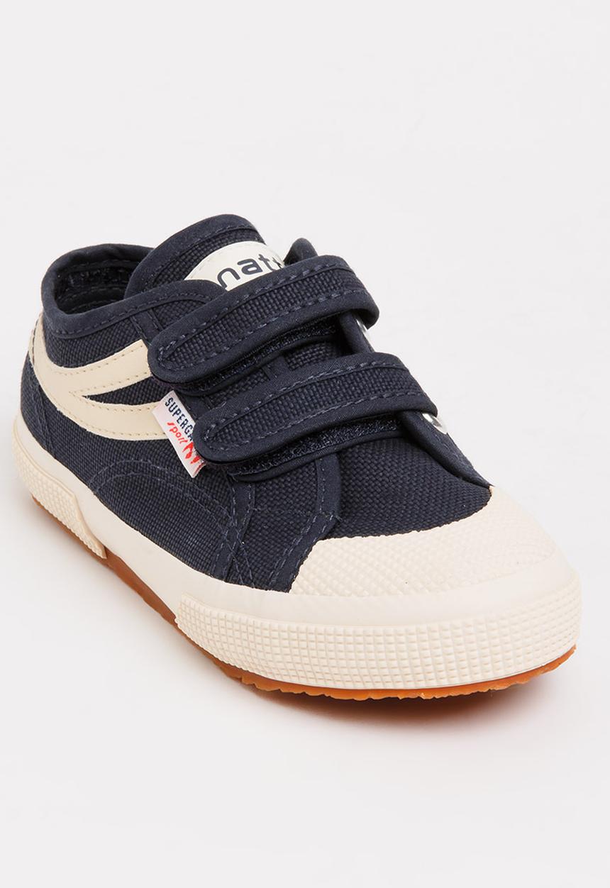 SUPERGA - Velcro Strap  Sneaker Navy