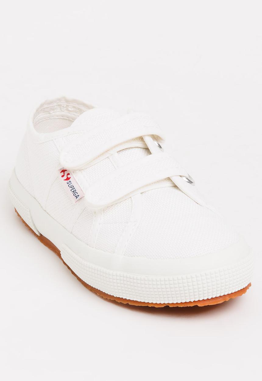SUPERGA - Velcro strap sneaker - white 