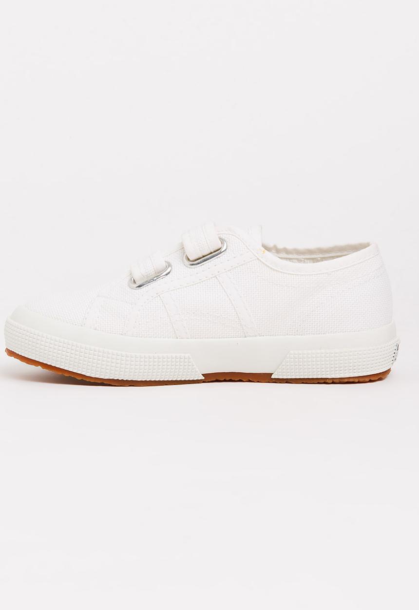 SUPERGA - Velcro strap sneaker - white 