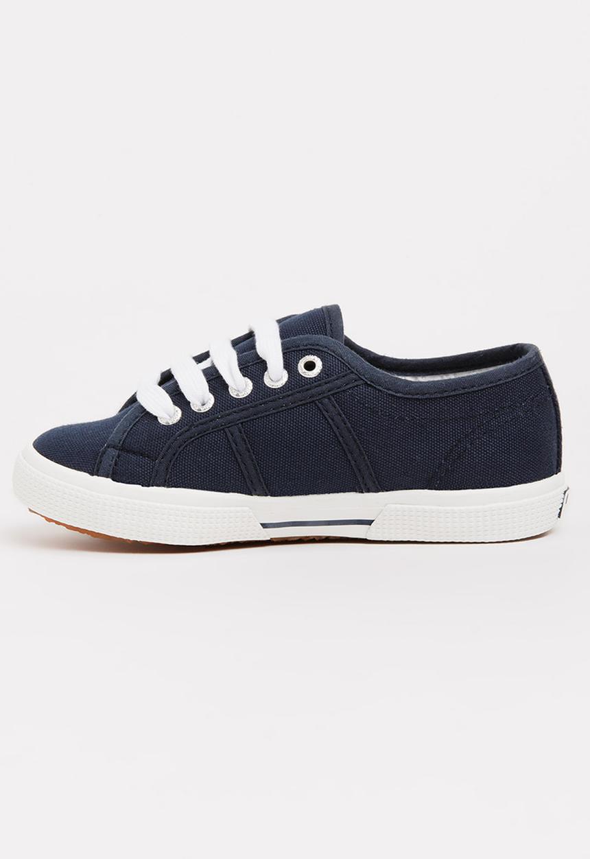 SUPERGA - Classic Slim  lace Up Sneaker Blue