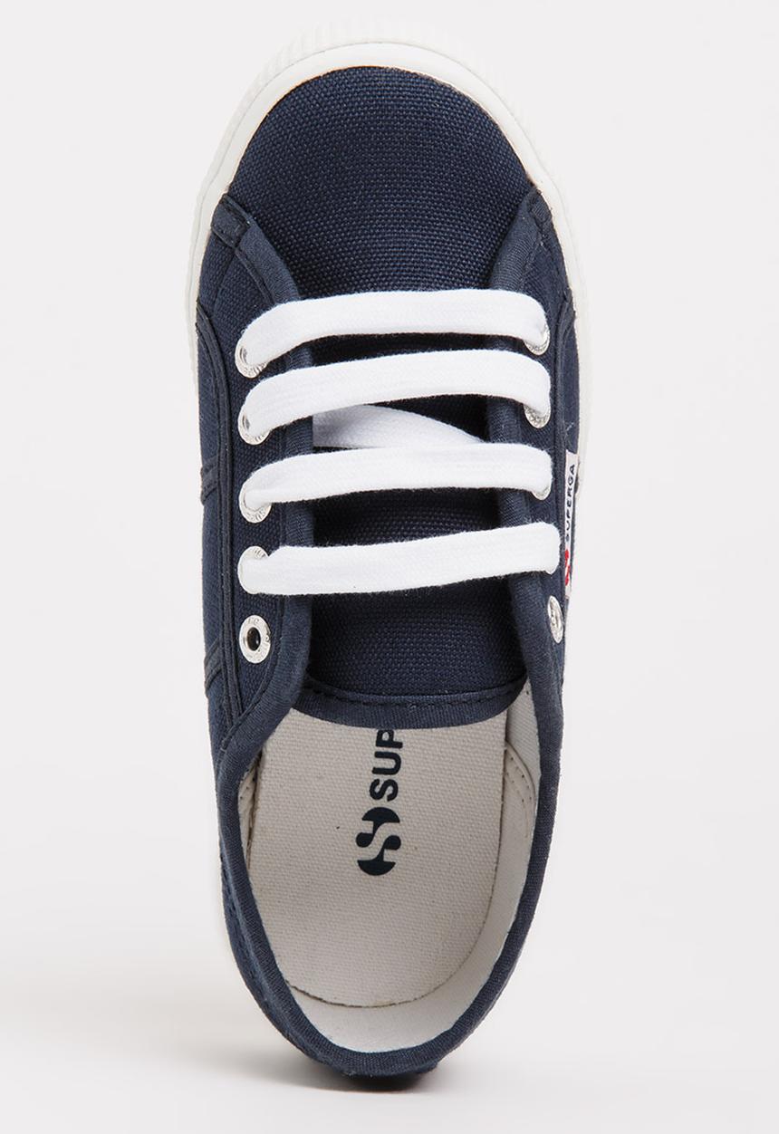 SUPERGA - Classic Slim  lace Up Sneaker Blue