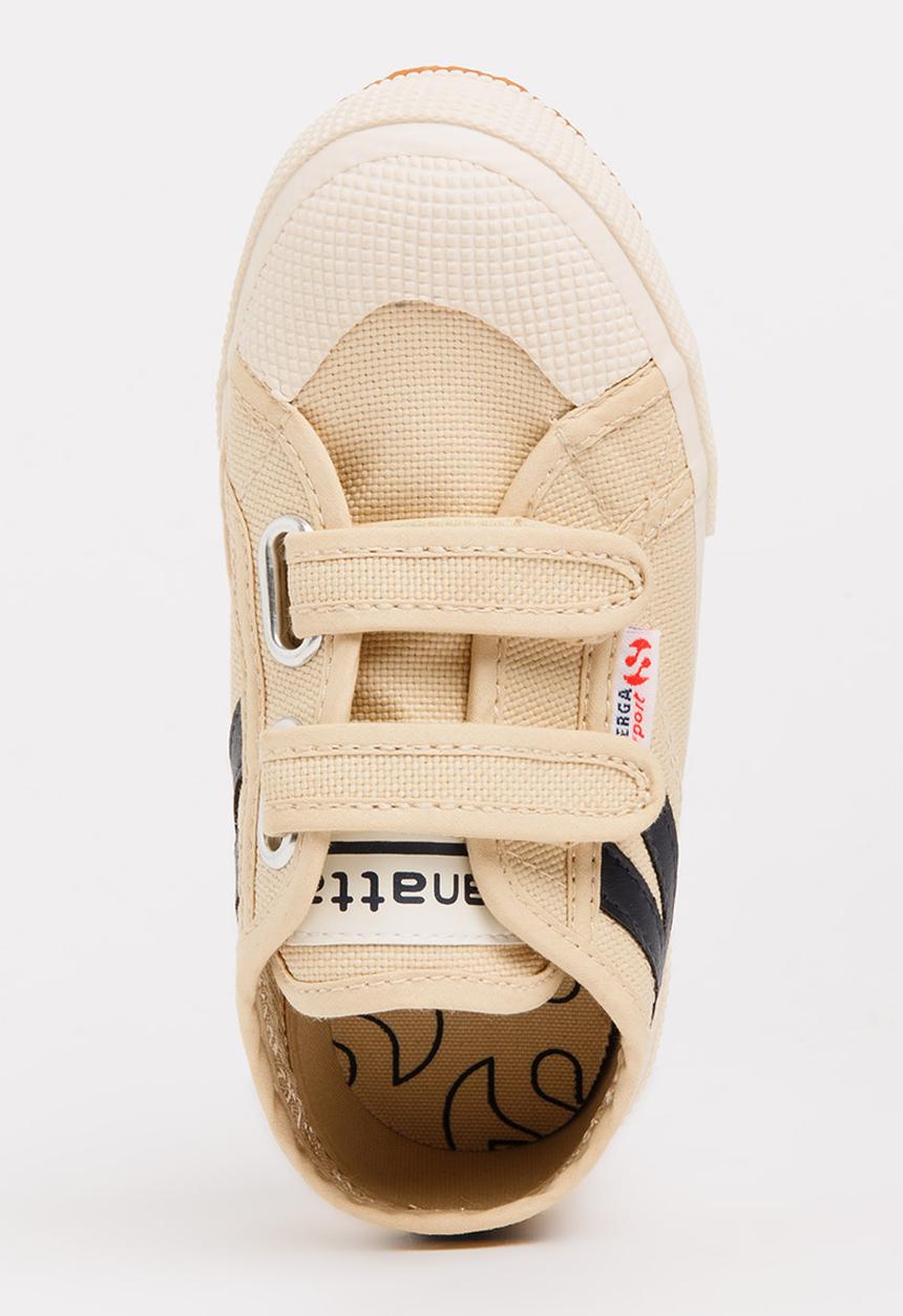 SUPERGA - Velcro strap sneaker - cream