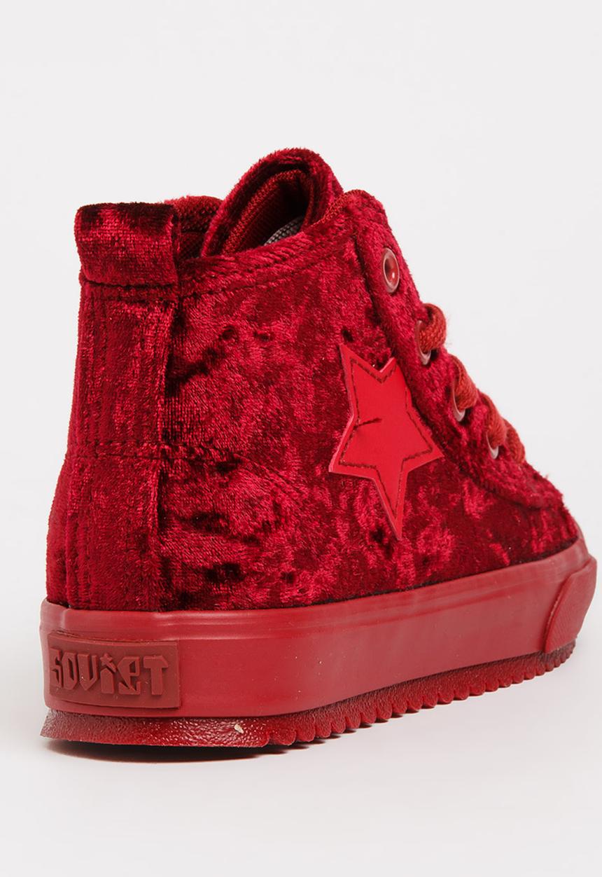 SOVIET - Pele Sneaker Mono Burgundy