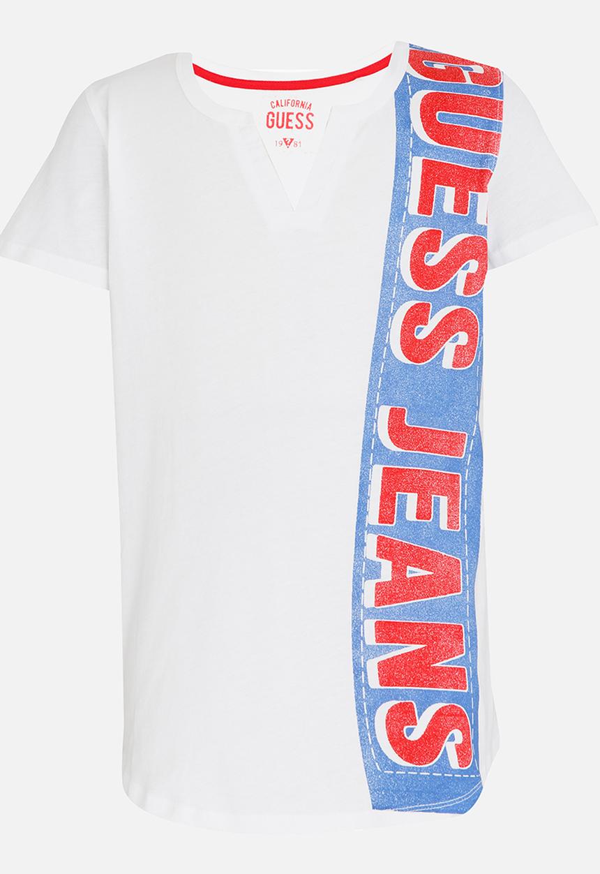 GUESS - Wave Guess Tee White