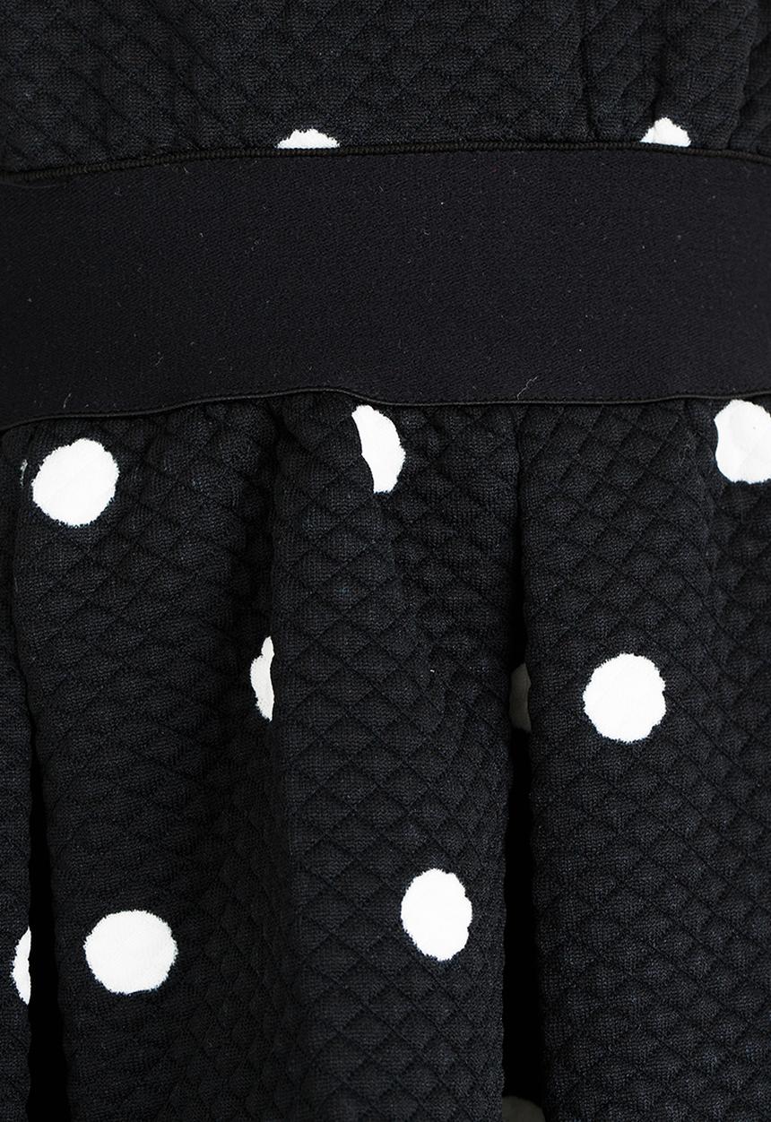 MINOTI - Quilted Dress with Full Box Pleat Black