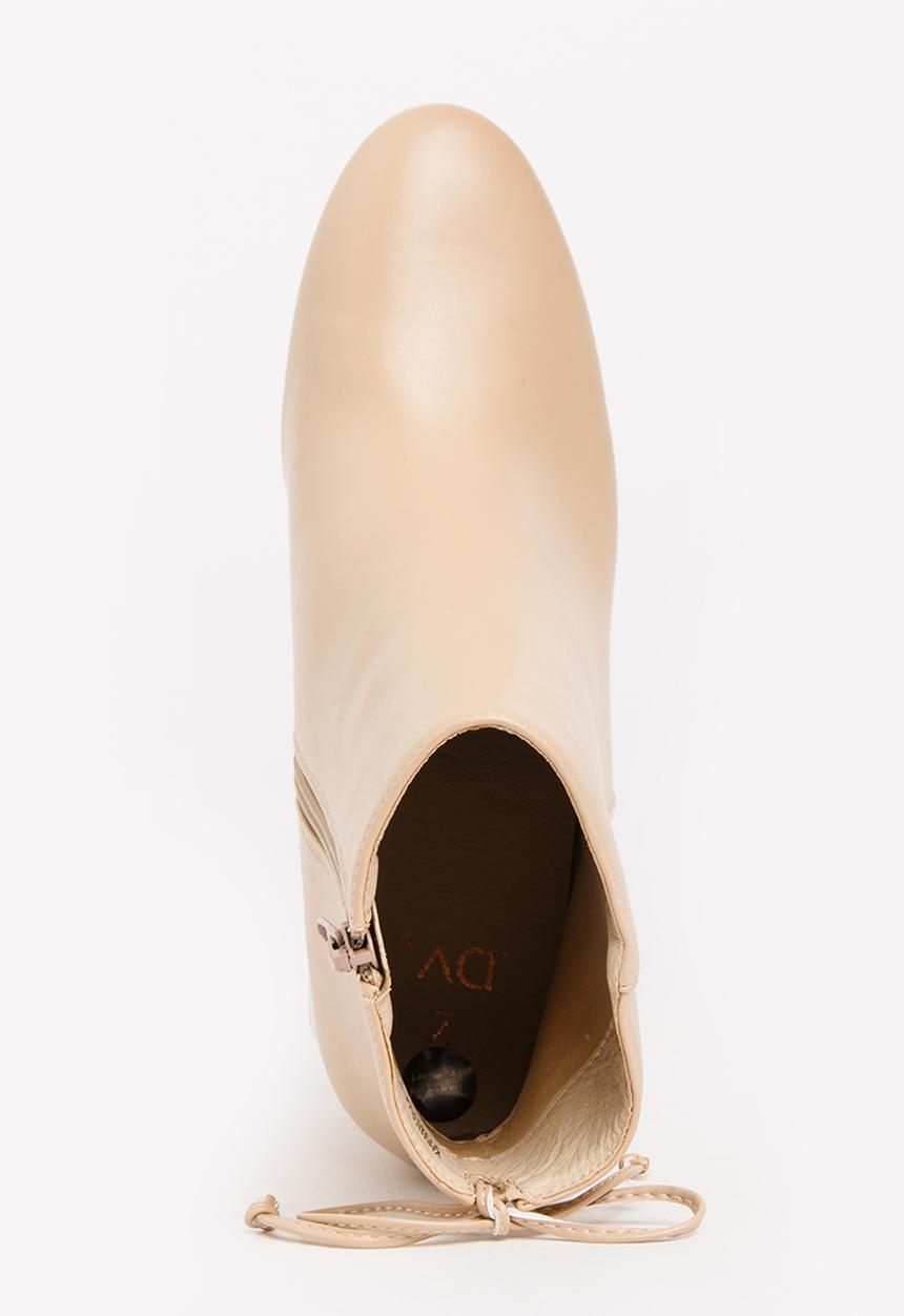 Dolce Vita - Vienna Embellished Heel Ankle Boots Nude
