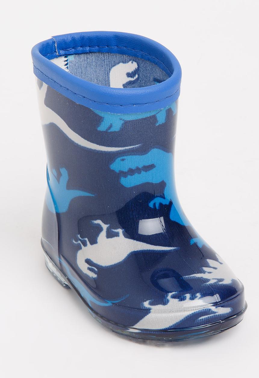 Pop Candy - Dinosaur printed boot - blue