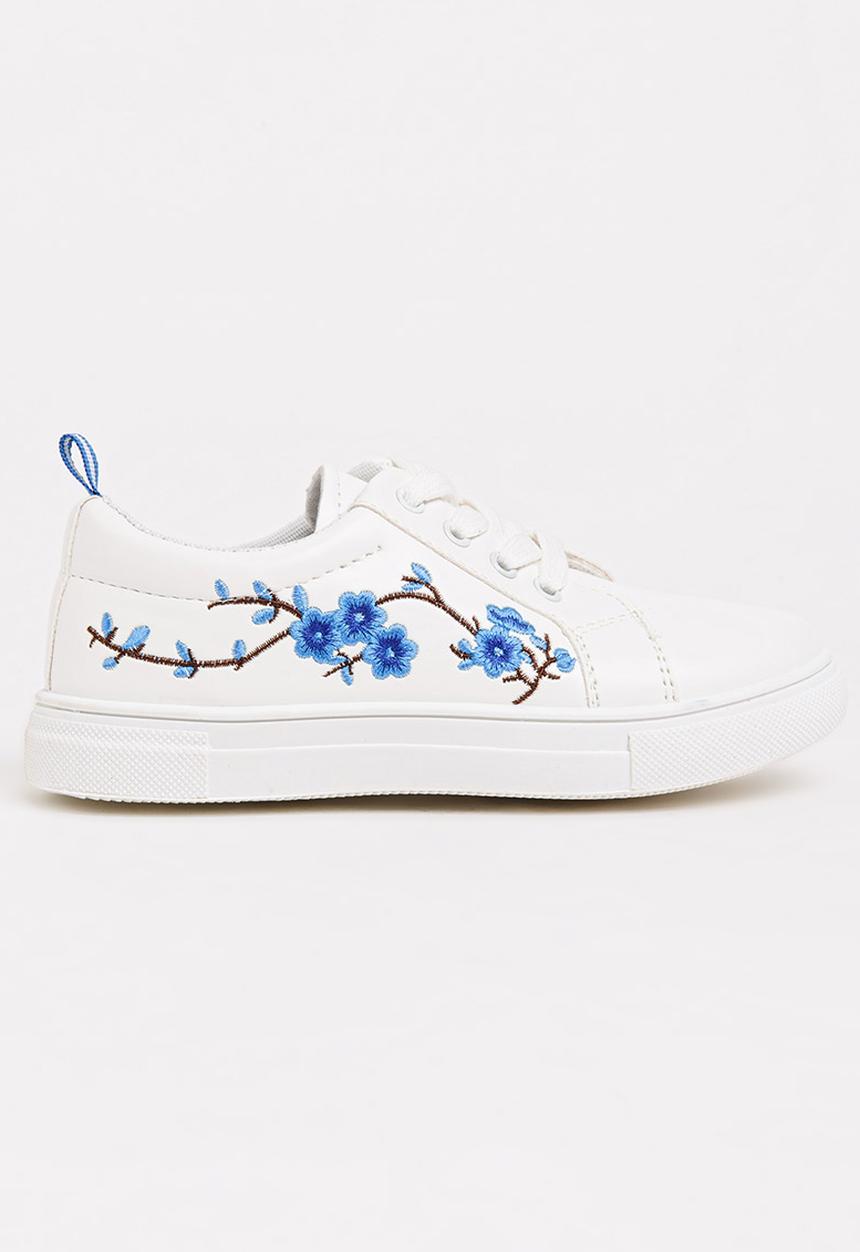 Pop Candy - Embroidered Sneaker White