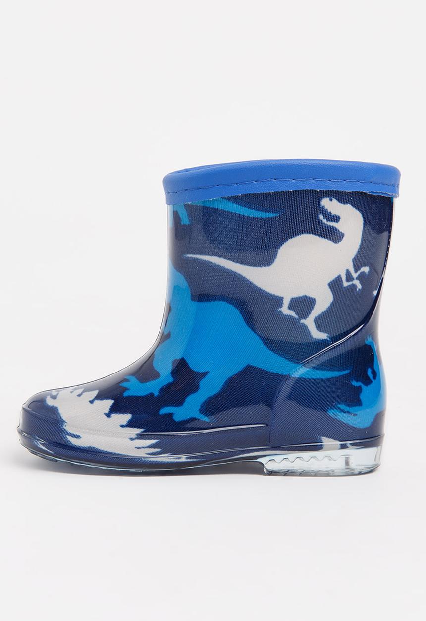Pop Candy - Dinosaur printed boot - blue