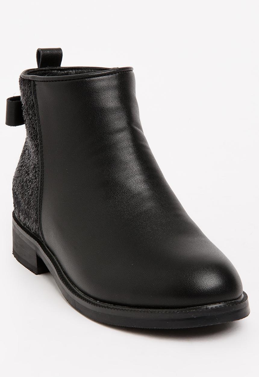 Pop Candy - Girls PU Ankle Boot Black