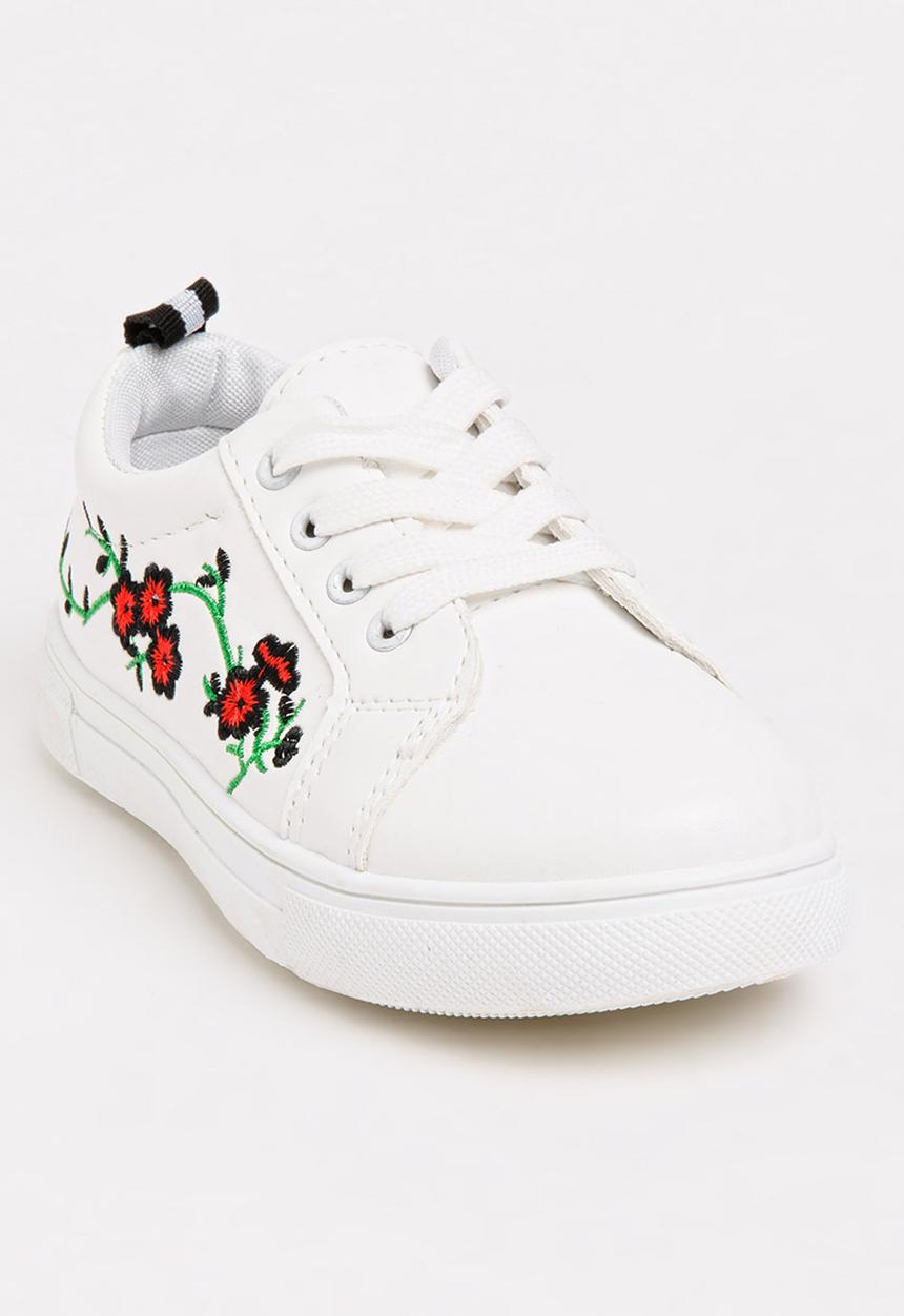 Pop Candy - Embroidered Sneaker White