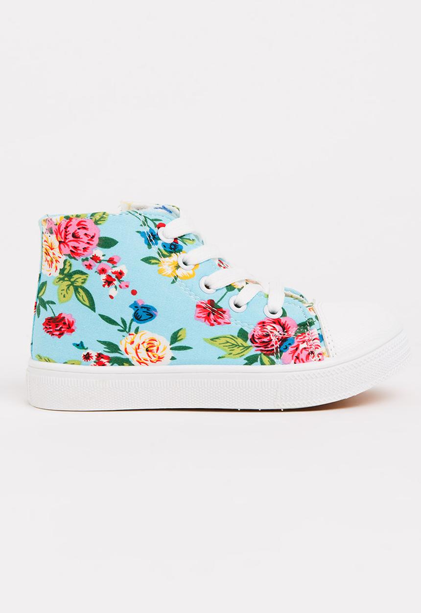 Pop Candy - Printed High Top Sneaker Blue