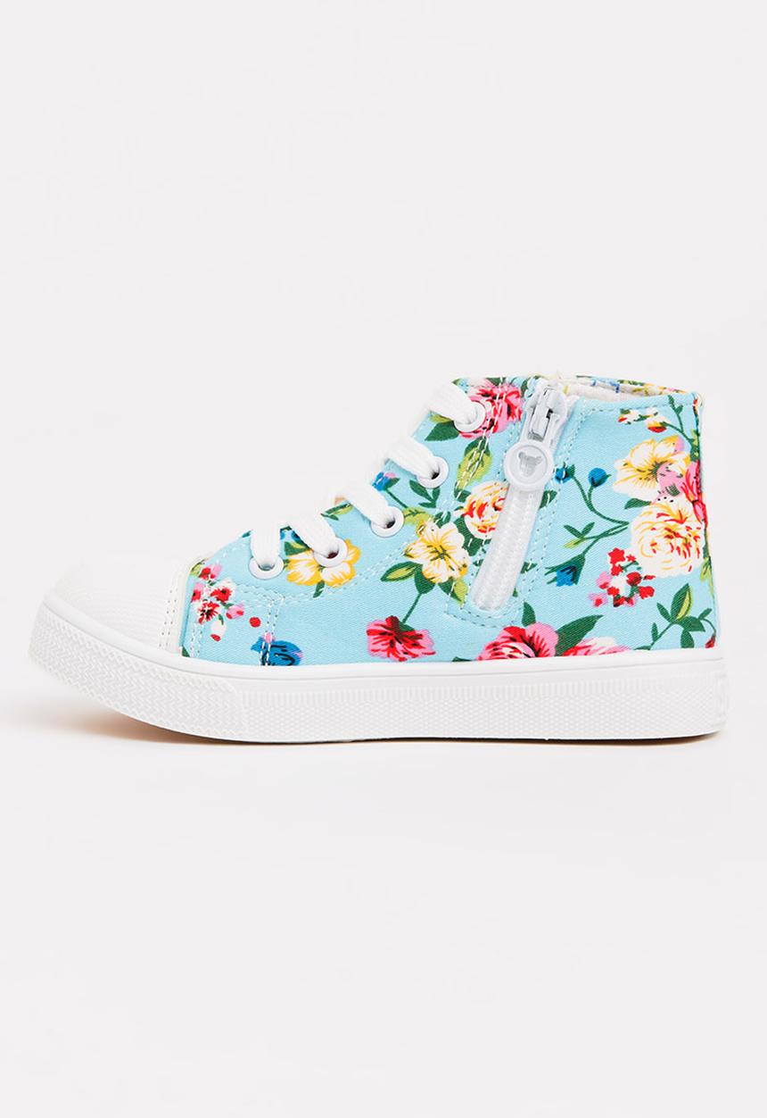 Pop Candy - Printed High Top Sneaker Blue