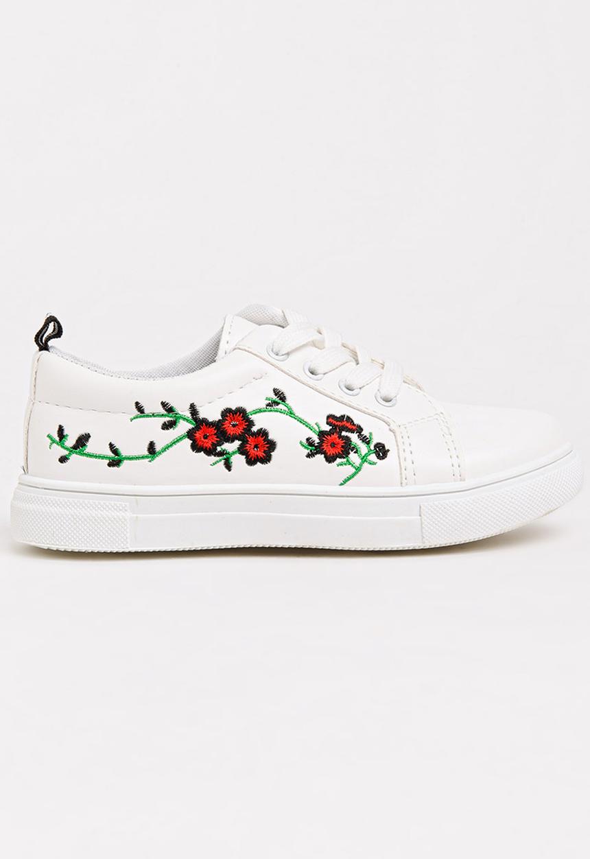 Pop Candy - Embroidered Sneaker White