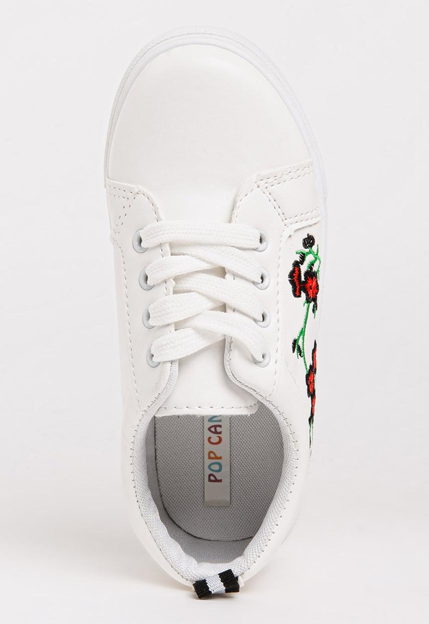 Pop Candy - Embroidered Sneaker White