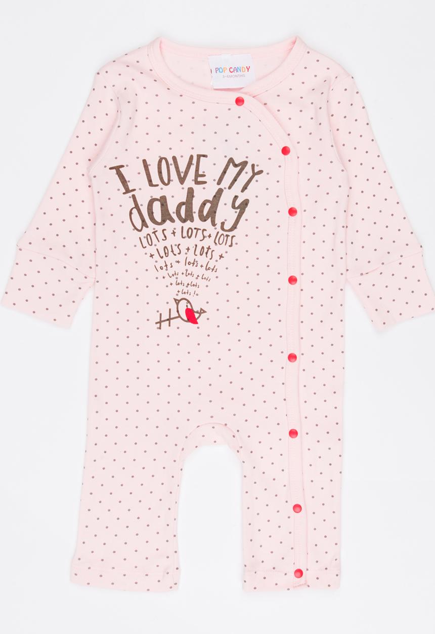 Pop Candy - Printed Bodysuit Pale Pink