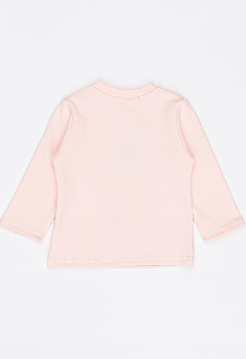Pop Candy - Long Sleeve Printed Tee Pale Pink