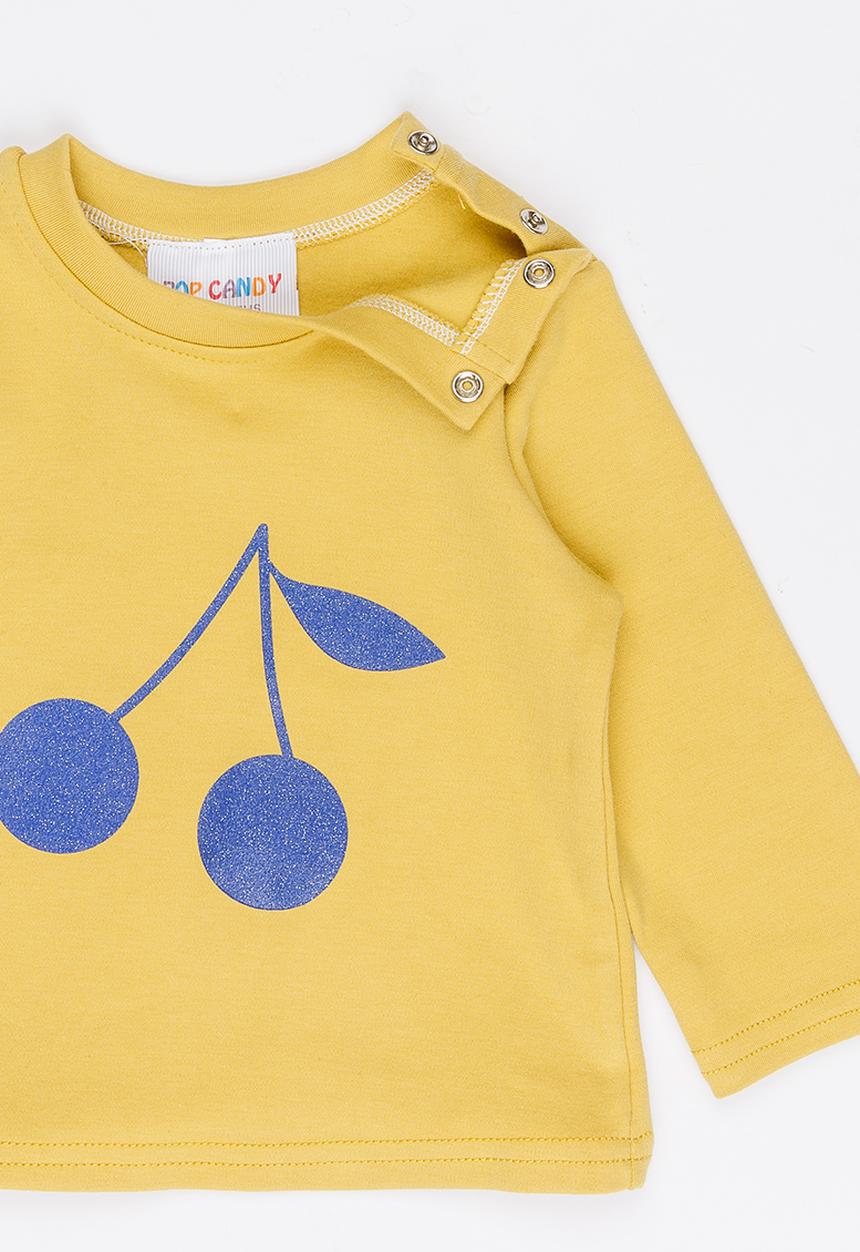 Pop Candy - Long Sleeve Printed Tee Yellow
