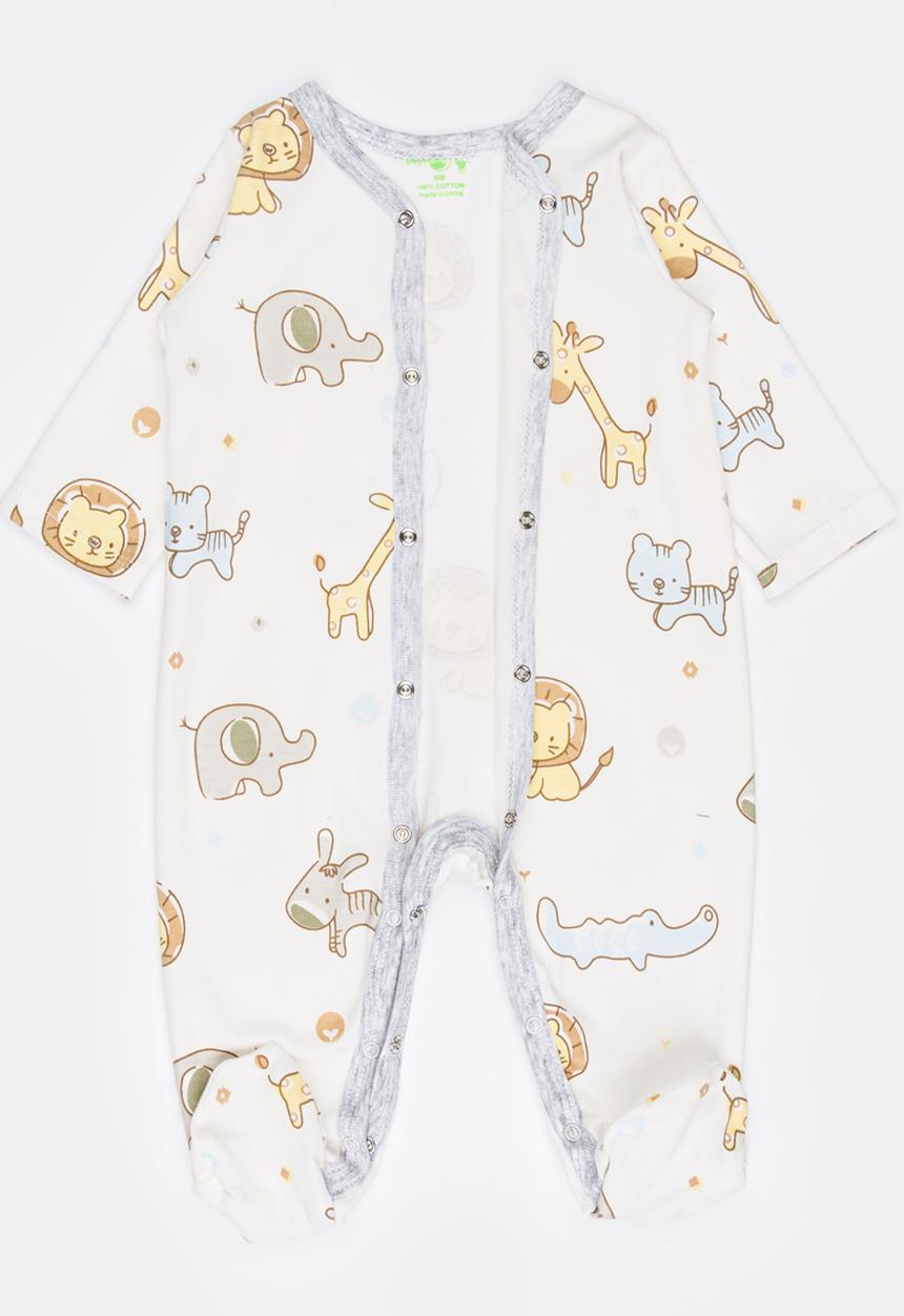 Pop Candy - 2 Pack Printed Bodysuit Set White