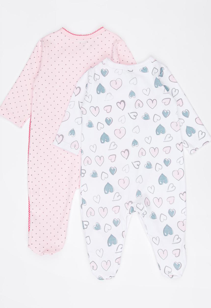 Pop Candy - 2 Pack Printed Bodysuit Set Multi-colour