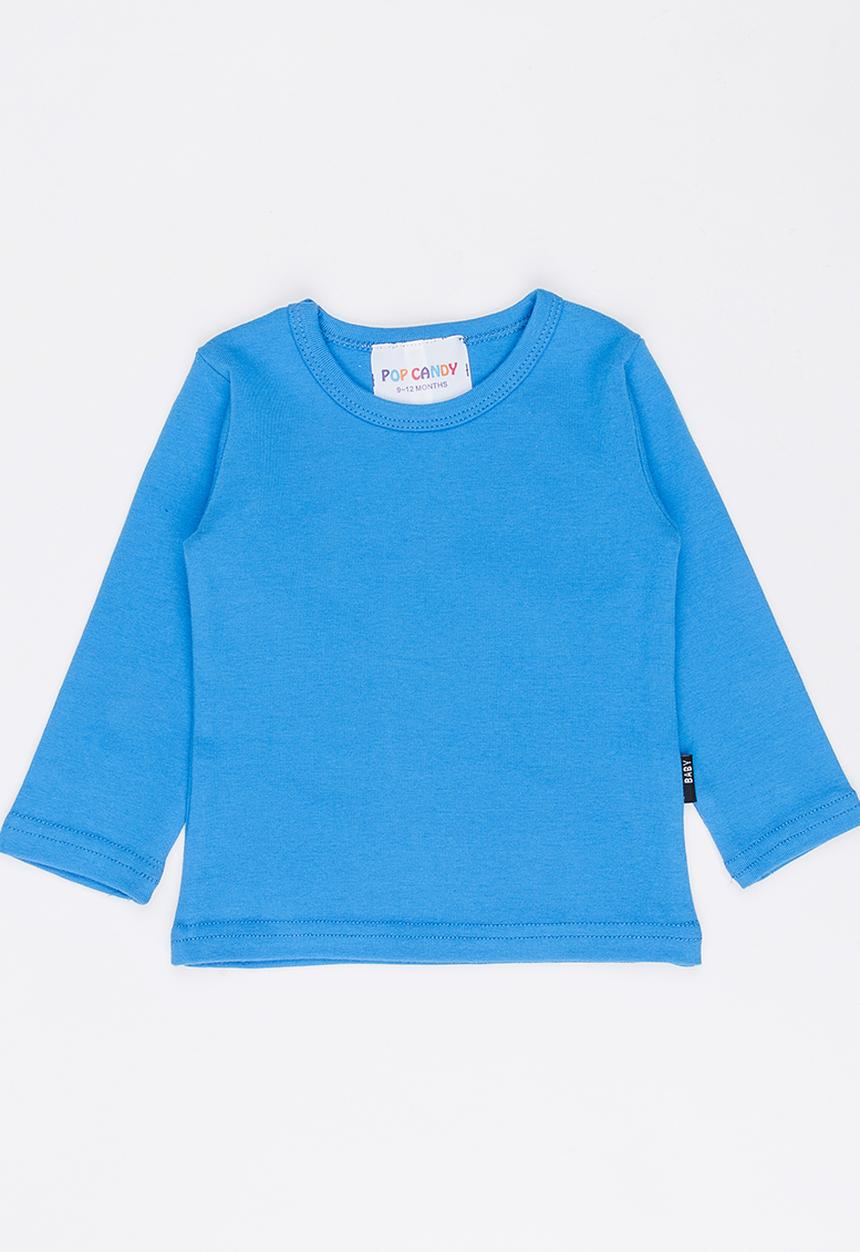 Pop Candy - Long Sleeve Tee Mid Blue