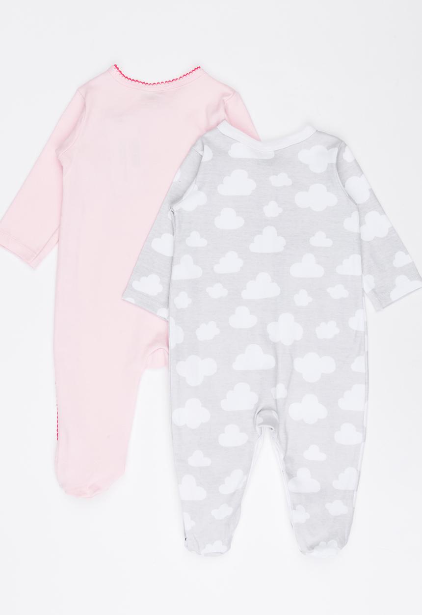 Pop Candy - 2 Pack Printed Bodysuit Set Multi-colour