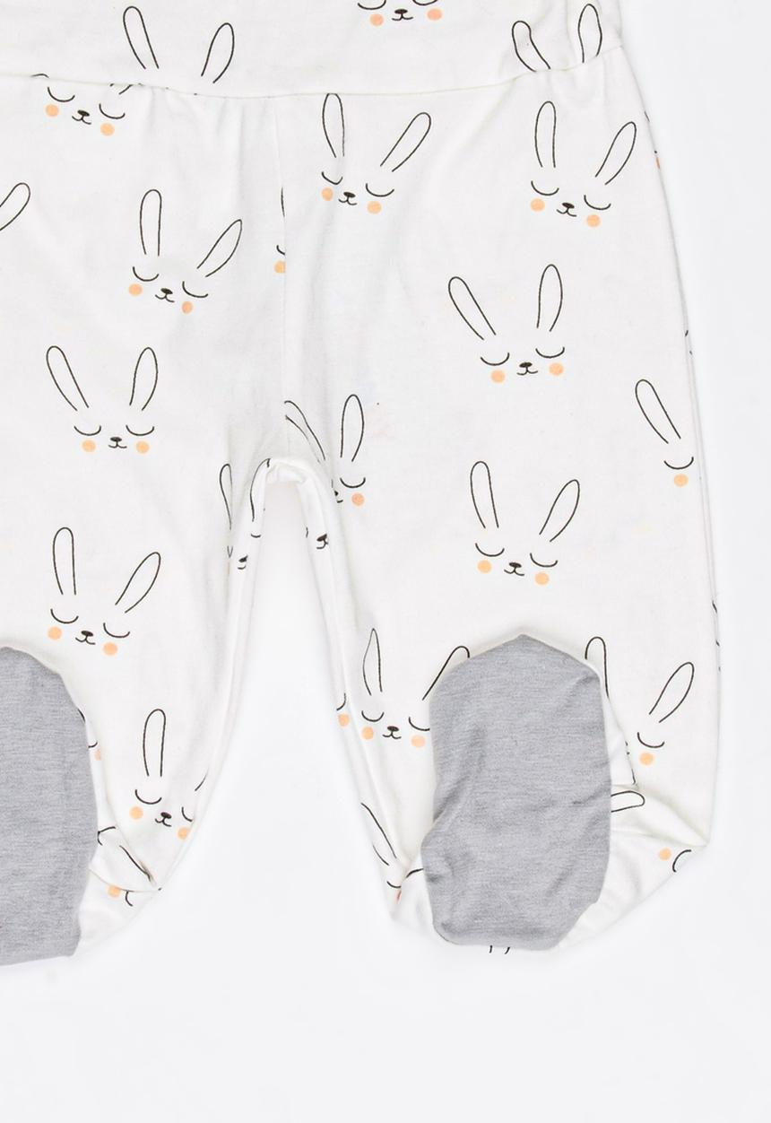 Pop Candy - Printed Pull On Pant White