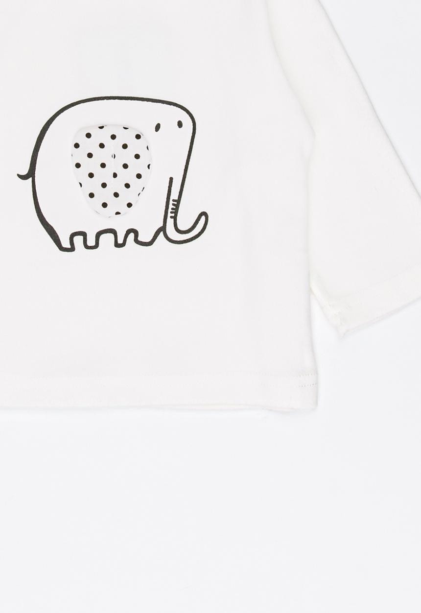 Pop Candy - Long Sleeve Printed Tee White