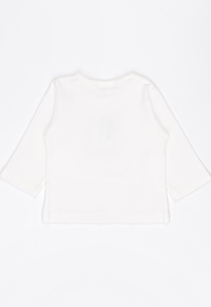 Pop Candy - Long Sleeve Printed Tee White
